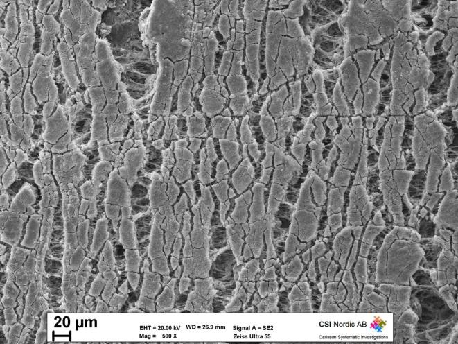 Risse in Gummi durch UV Strahlung